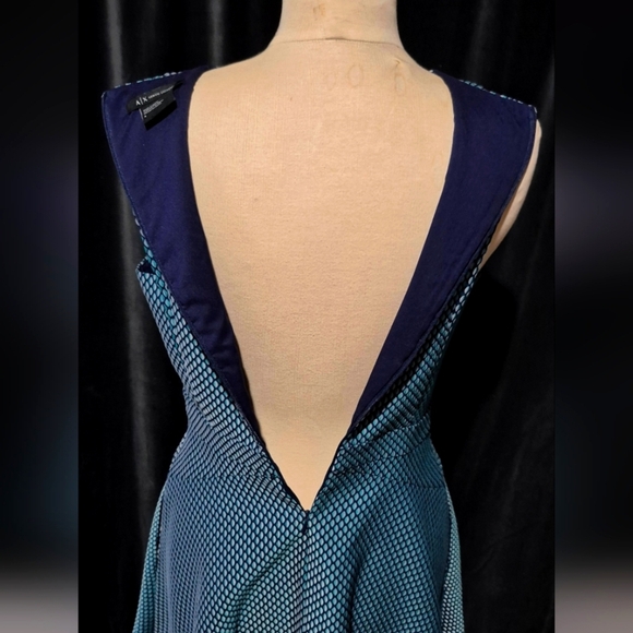 A/X Armani Exchange Elegant Blue Sleeveless Dress - Picture 4 of 7